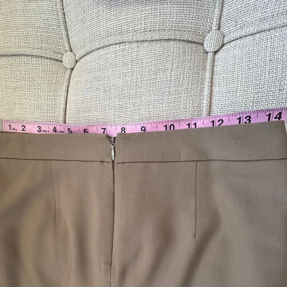 Elie Tahari Wool Suit with Leather Trim - Picture 12 of 14